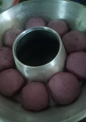 Foto resep Roti sobek ubi ungu coklat keju