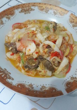 Foto resep Seblak ati ampela + bakso ikan ala momy