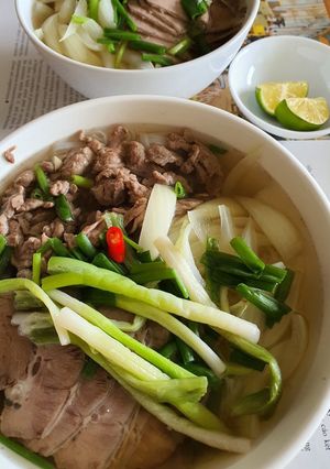 Hình của món Phở bò siêu đơn giản.