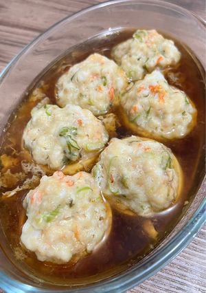 Foto resep Steam Egg Tofu with Shrimp