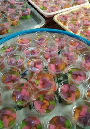 Foto resep Puding kaca mozaik cup