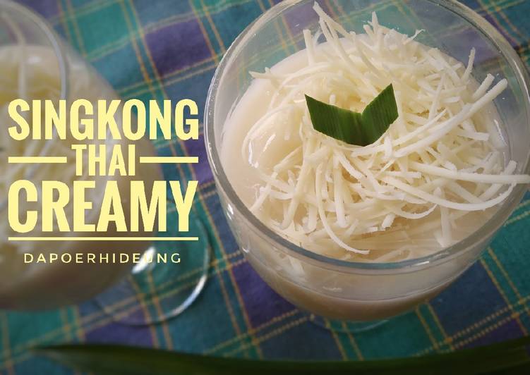 Resep Singkong Thai creamy Jadi, Bisa Manjain Lidah
