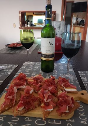 Una foto de Tartines de Jamón Serrano