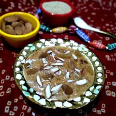 A picture of Almond halwa.