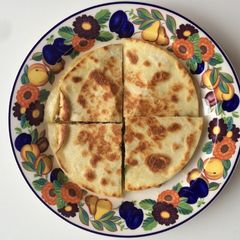 A picture of Olive Tapenade Quesadilla.