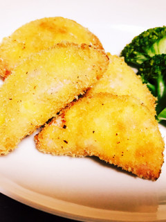 A picture of Easy Ham Cutlets with Leftover Potato Salad.