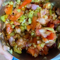 A picture of Kachumbar salad.