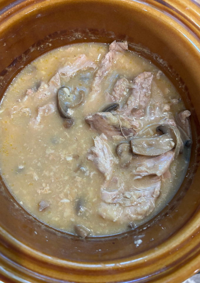 A picture of Slower Cooker Pheasant in Mushroom Sauce.