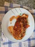 Calabacine relleno de jurel.