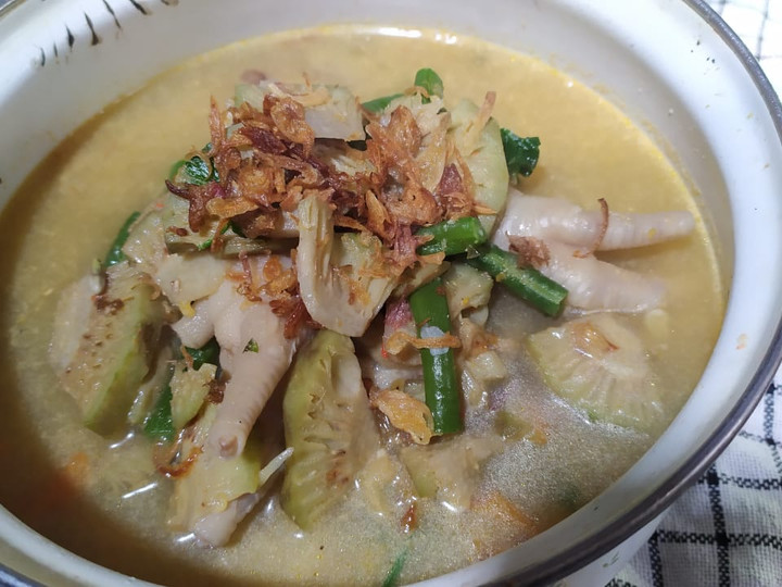 Bagaimana Menyiapkan Lodeh Kluwih plus ceker bydeesawitri Anti Gagal