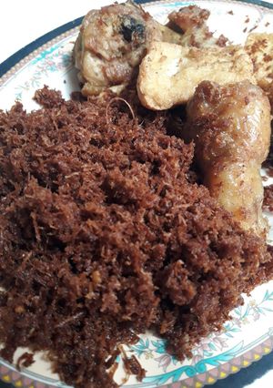 Foto resep Ayam goreng serundeng kelapa