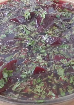 صورة لوصفة طريقة عمل طرشي الشوندر (الشمندر )