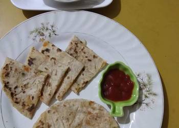Popular Cuisine Veg Sichuan Parathas Schezwan Yummy