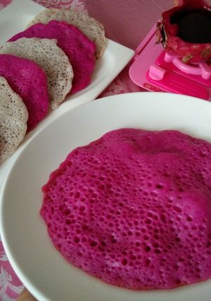 Foto resep Apam Batil/ Serabi Buah Naga
