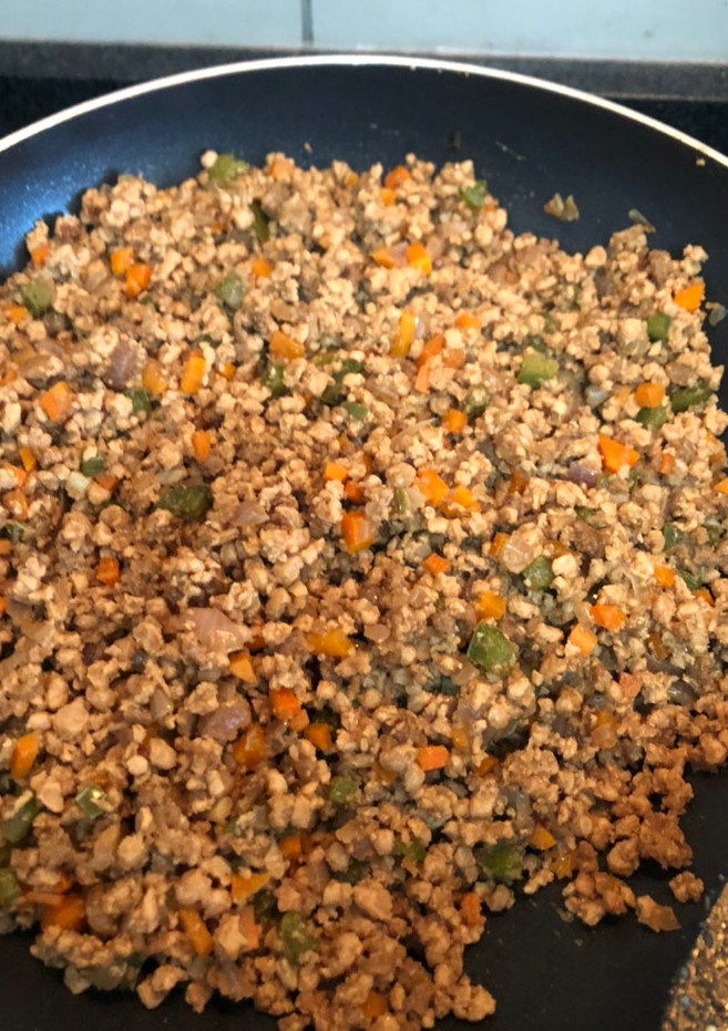Una foto de Pino con proteína vegetal
