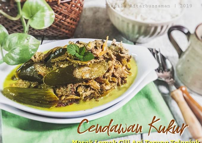 Masak lemak cendawan kukur bersama terung telunjuk#fayeKusairi