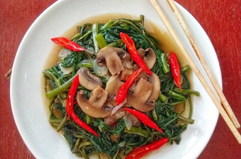 Langkah Mudah untuk Membuat Tumis Kangkung Jamur Kancing Bahan Sederhana