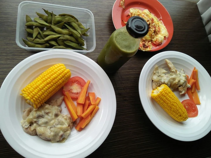Langkah Gampang Membikin Resep Chicken steak with mushroom sauce yang Menggugah Selera Anti Ribet, Mantap Sekali