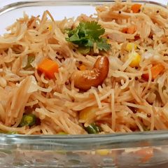 A picture of Vermicelli Upma.Southindian breakfast.
