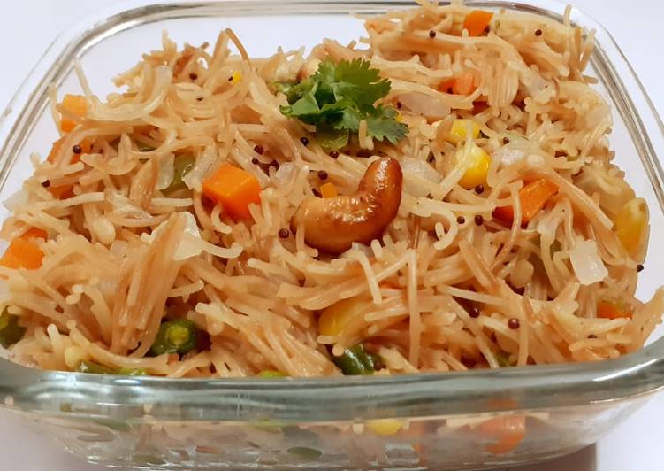 Step-by-Step Guide to Make Ultimate Vermicelli Upma.Southindian breakfast