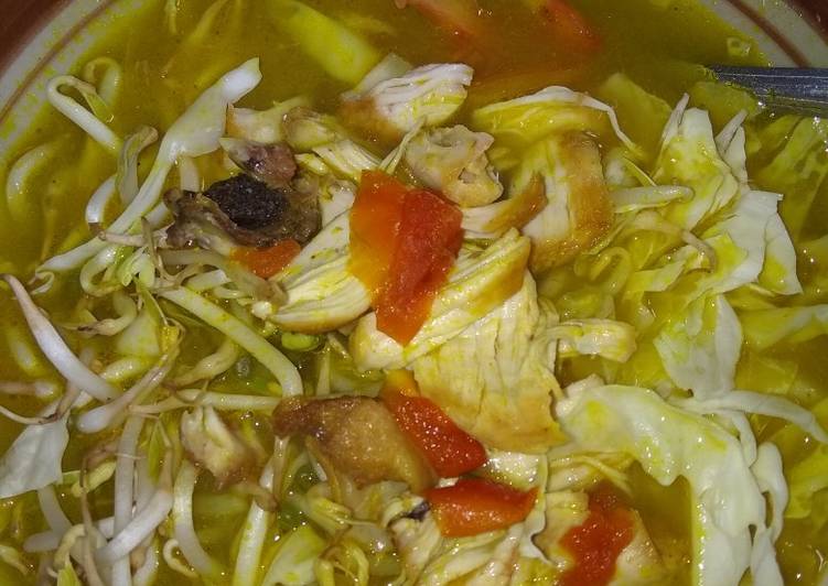 Bagaimana Membuat Soto ayam, Enak Banget