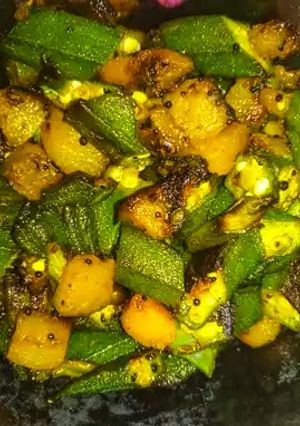 ঢেঁড়শ ভাজা(Dheras bhaja recipe in Bengali) রেসিপির প্রধান ছবি