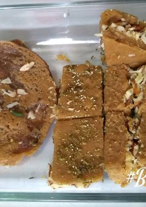 A picture of JAGGERY MALPUAS and GOLPAPDI SANDWICH.