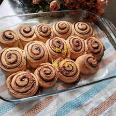 Brioche cinnamon rolls A picture of Brioche cinnamon rolls.
