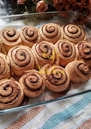 A picture of Brioche cinnamon rolls.
