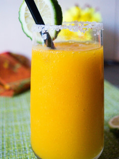 A picture of Simple homemade mango juice #charityrecipe.