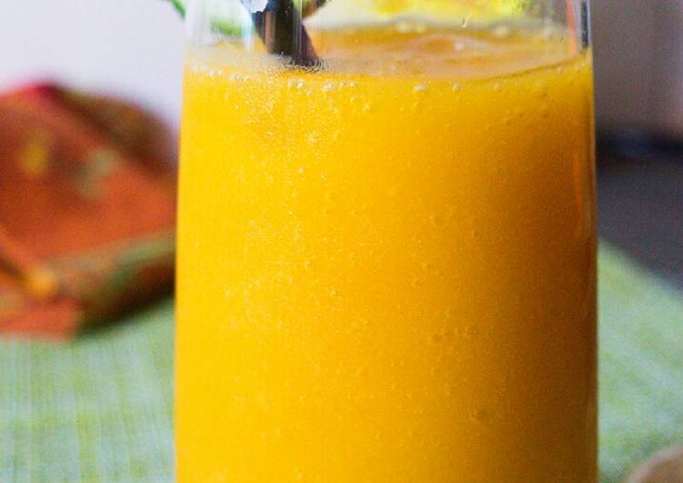 Simple homemade mango juice #charityrecipe