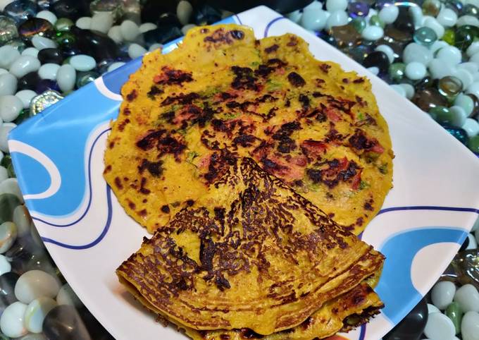 Tomato Pudlo / Tomato Cheela Recipe