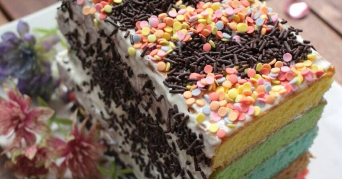 Resep Rainbow Cake (tutorial) Oleh Dapurkirana - Cookpad