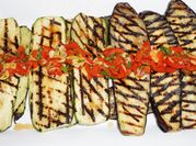 A picture of courgettes cut