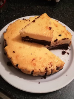 Una foto de Brownie cheesecake