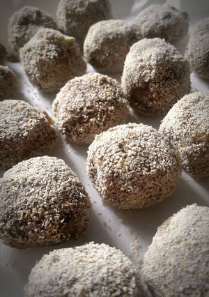Foto di Polpette Vegan lenticchie timo e zucchine