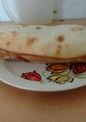 Una foto de Budín de manzana y cubito de chocolate