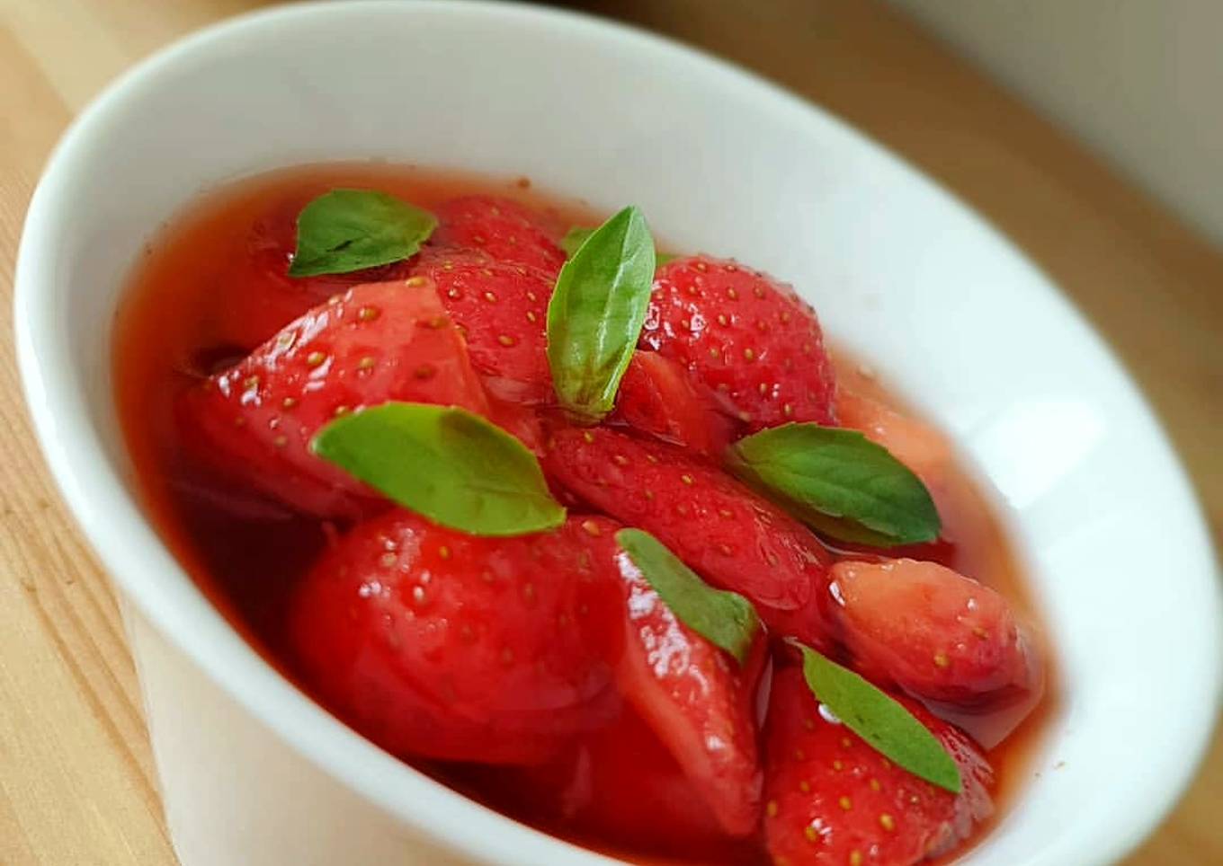 ※ Nage de fraises et basilic ※