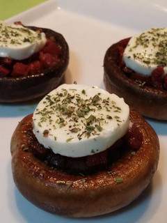 Una foto de Champiñones rellenos