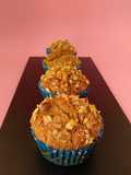 Muffins veganos de plátano, nueces y dátiles