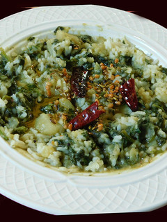ஸ்பினாச் கீரை உருளை சாதம் (Spinach potato rice) செய்முறை முக்கிய புகைப்படம்