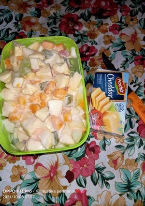 Foto resep Salad buah sederhana
