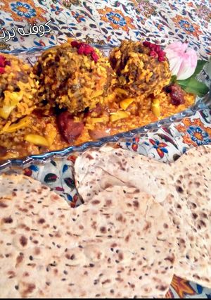 عکسی از دستور کوفته برنجی اصفهان (کوفته شوید باقلا)