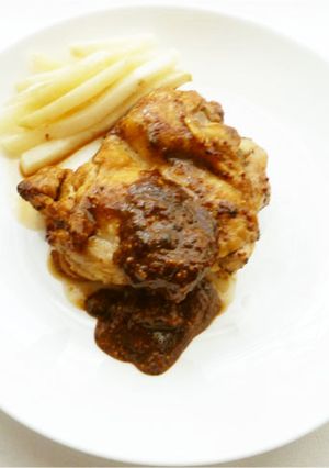 A picture of Garlic Mustard Yogurt Chicken.