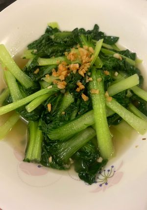 Foto resep Sawi pagoda tumis bawang putih