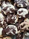 Chocolate marble cookies