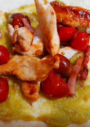 Una foto de Tortillas picantes de pollo