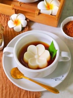 Foto resep Kembang tahu kuah jahe simple