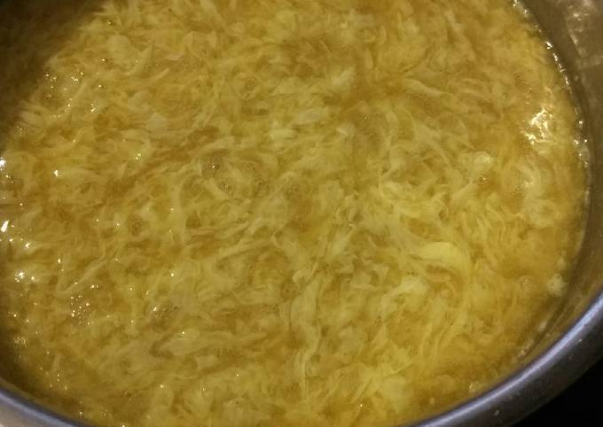 Simple Way to Make Homemade Easy Egg Drop Soup