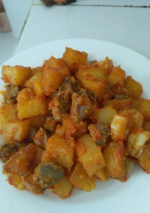 Foto resep Sambal goreng kentang hati
